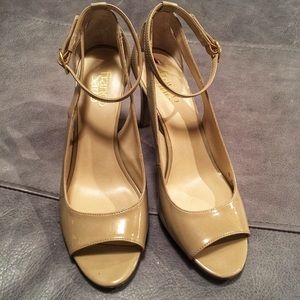 Neutral Franco Sarto Open-Toed Heel Size 10